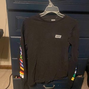 HUF long sleeved flag patterned shirt